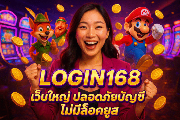 LOGIN168 เว็บใหญ่ ปลอดภัยบัญชี ไม่มีล็อคยูส