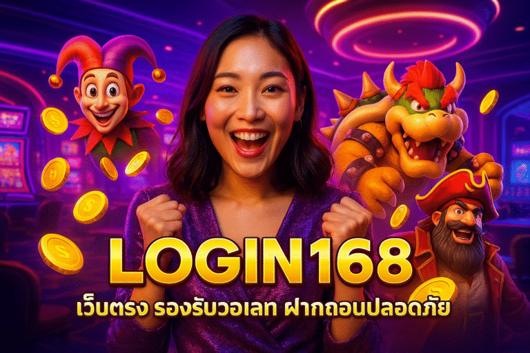 LOGIN168 เว็บตรง รองรับวอเลท ฝากถอนปลอดภัย