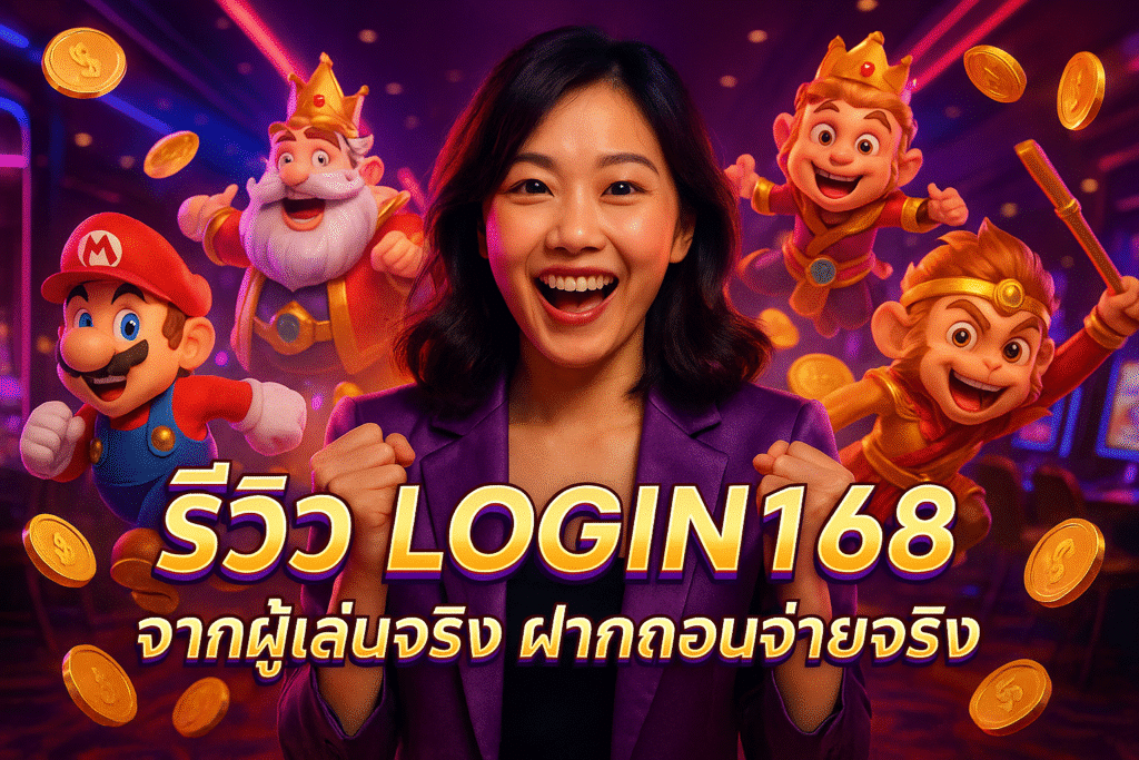 รีวิว LOGIN168 จากผู้เล่นจริง ฝากถอนจ่ายจริง