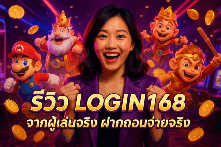รีวิว LOGIN168 จากผู้เล่นจริง ฝากถอนจ่ายจริง