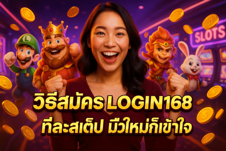 วิธีสมัคร LOGIN168 ทีละสเต็ป มือใหม่ก็เข้าใจ