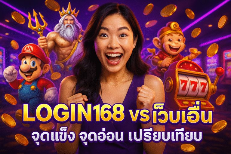 LOGIN168 vs เว็บอื่น จุดแข็ง จุดอ่อน เปรียบเทียบ