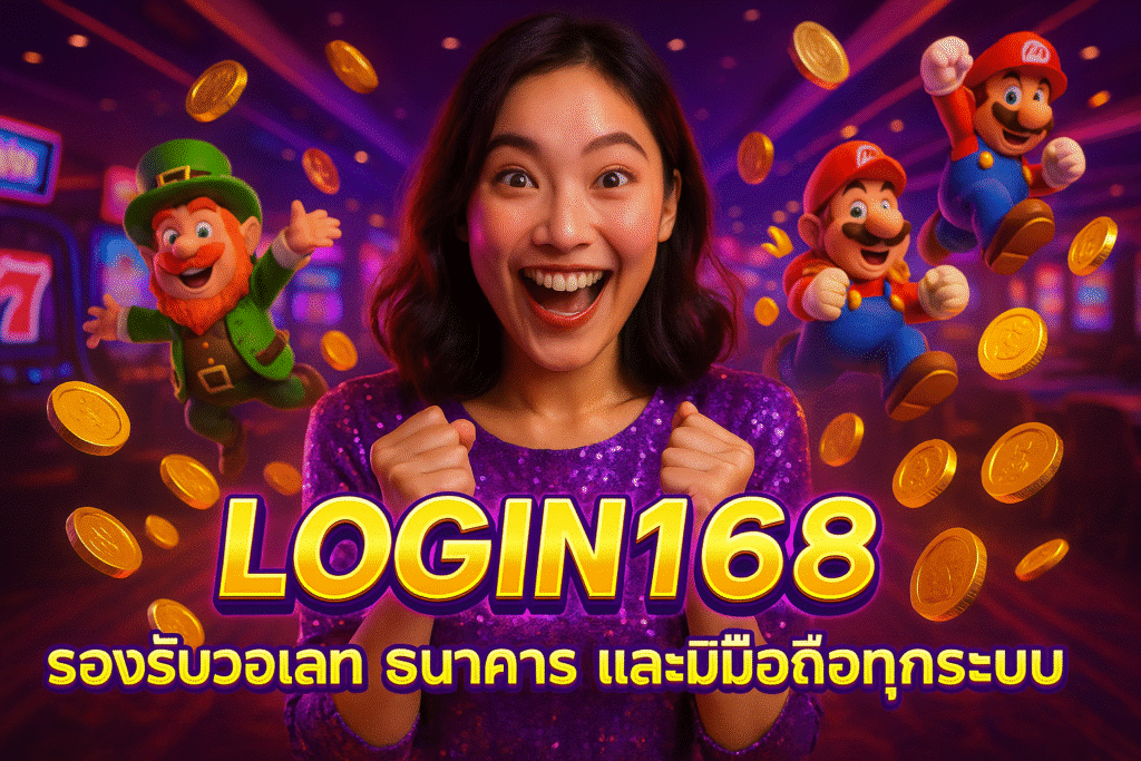 LOGIN168 รองรับวอเลท ธนาคาร และมือถือทุกระบบ