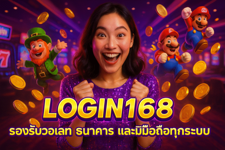 LOGIN168 รองรับวอเลท ธนาคาร และมือถือทุกระบบ